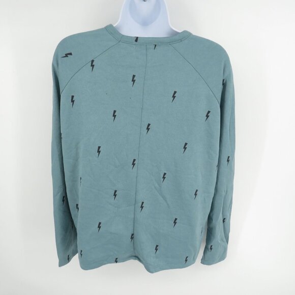 Theo & Spence Lightning Bolt Print Long Sleeve Shirt Small NWT - Picture 4 of 4